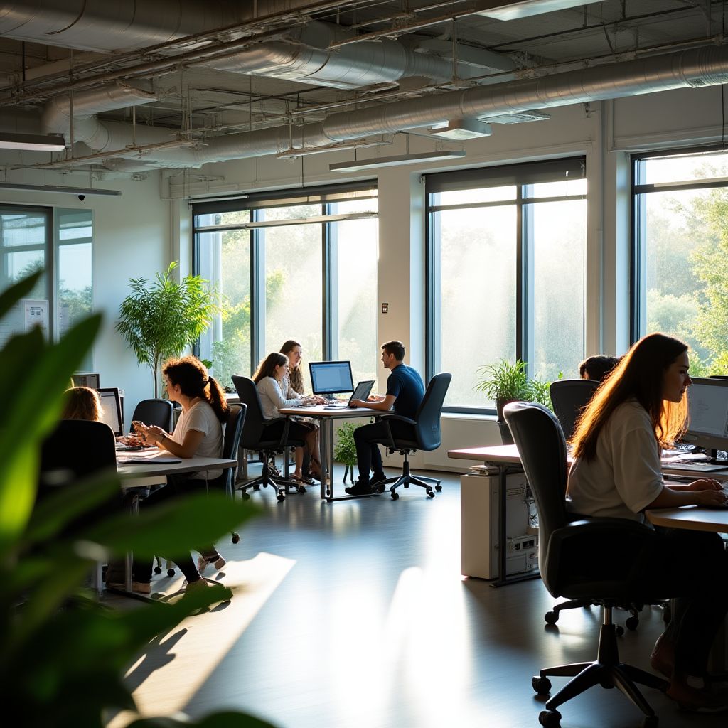 Ambiente de trabajo en nuestra oficina